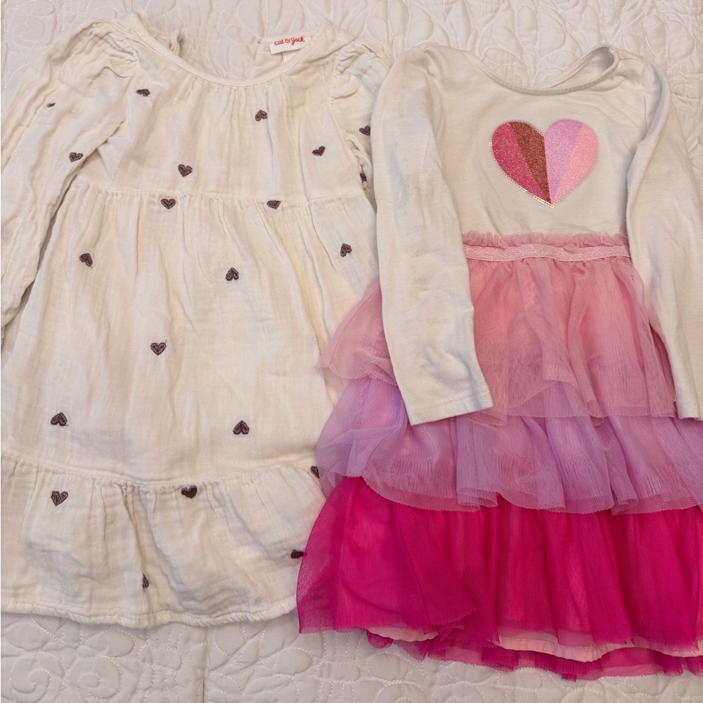 Cat & Jack  Heart Dress Set
